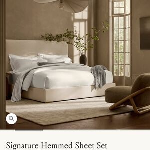 Luxurious Signature White Sheet Set